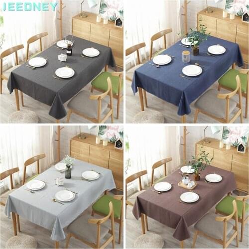 Rectangular Linen Waterproof Tablecloth Rectangular Table Cloth Desk Cover Nordic Style Mantel Mesa Impermeable Tapete