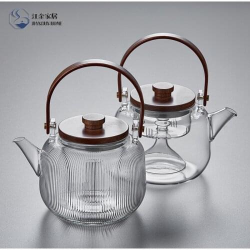 Glass teapot kettle coffee milk teapot medicine pot induction cooking gas general household samovar tea sets tea infuser