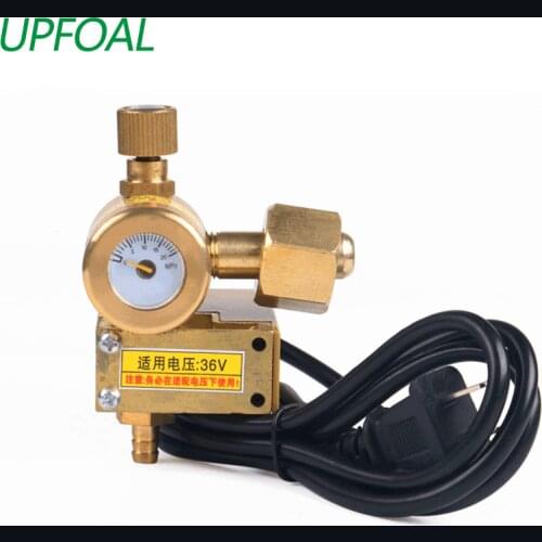 CO2 full copper heating pressure gauge.carbon dioxide pressure reducer.36V 220V pressure reducing valve for CO2