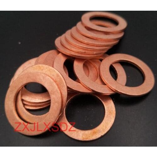 1.5mm Thickness Multi-specification Solid Copper Washer O Ring Gasket Sealing Ring Copper Washer Flat Seal Ring Fitting
