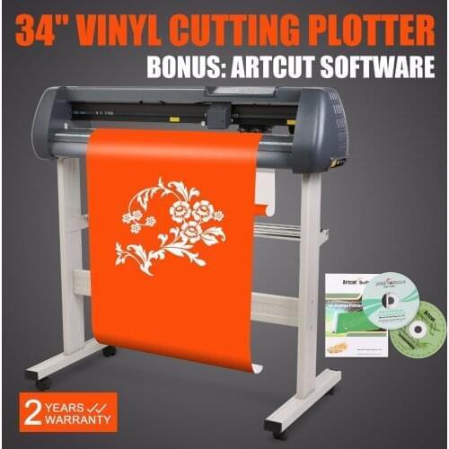 34'' VINYL CUTTING PLOTTER HIGH SPEED USB PORT PRINTER STICKER SIGN MAKER CUTTER PLOTTER