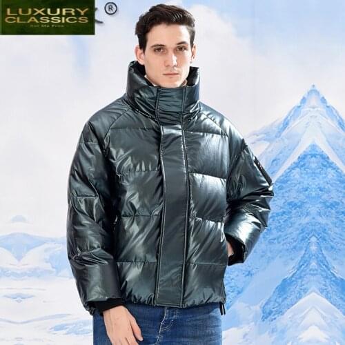 High Quality Mens Winter Down Jacket 90% White Duck Down Coat Short Thick Parkas Korean Fashion 2021 Ropa Hombre LW4726