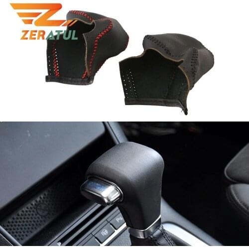 Zeratul for Volkswagen VW Golf 6 Passat Touran Tiguan POLO JETTA 5 AT LHD Car Gear Head Shift Knob Cover Accessories