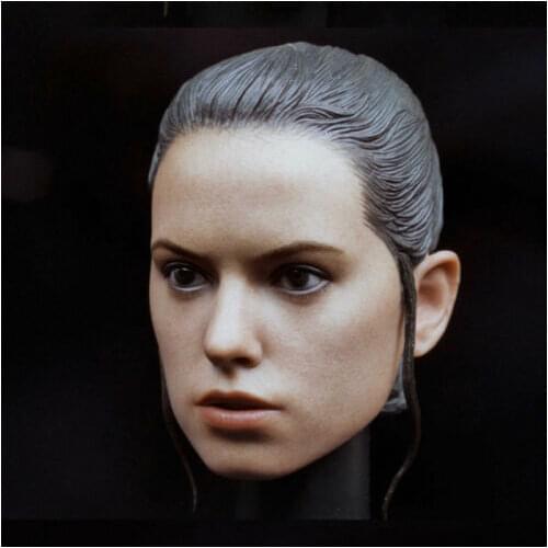 1/6 Daisy Ridley Rey Woman Head Sculpt Model Female Head Carving FOR 12'' Action Figure Doll