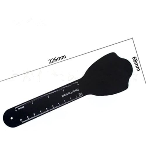 1PCS Dental Orthodontic Black Background Photo Image Contrast Board Oral Cheek Plate With Scale Mark Autoclavable Dentist Tools