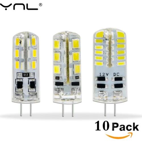 10pcs/lot G4 Led Lamp DC 12V SMD 2835 3014 Angle Luz Bombillas Lampada de LED Light Bulb Spotlight Lamps