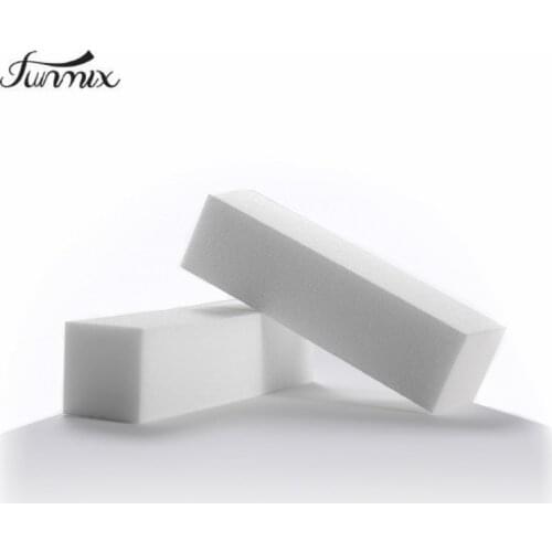 10pcs /Lot New White Nail Tools Art Buffer Files Pedicure Manicure Care DIY Buffing Sanding Tools Free Ship