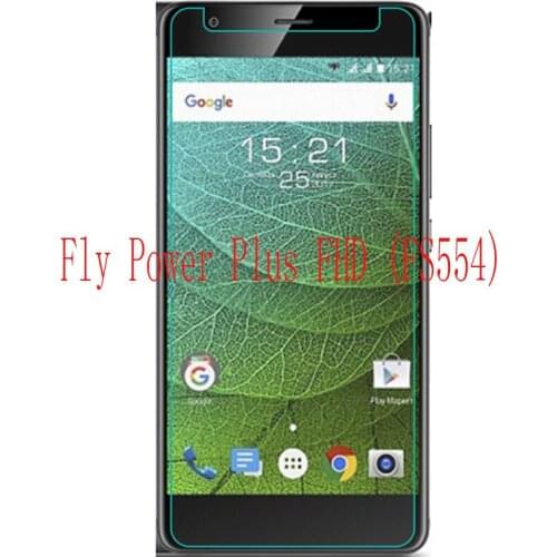 2PCS NEW Screen Protector mobile phone For Fly Power Plus FHD FS554 9H Tempered Glass Film Protective Screen Cover