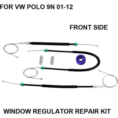 CAR WINDOW REGULATOR REPAIR CLIPS KIT FOR VW POLO 9N ELECTRIC WINDOW REGULATOR 2001-2012 NEW FRONT LEFT or RIGHT