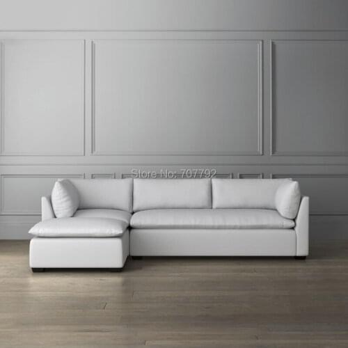 Contemporary Style Home Furniture Living Room Deep Seat 2 Pieces L-Type Set Sofas Sectionals