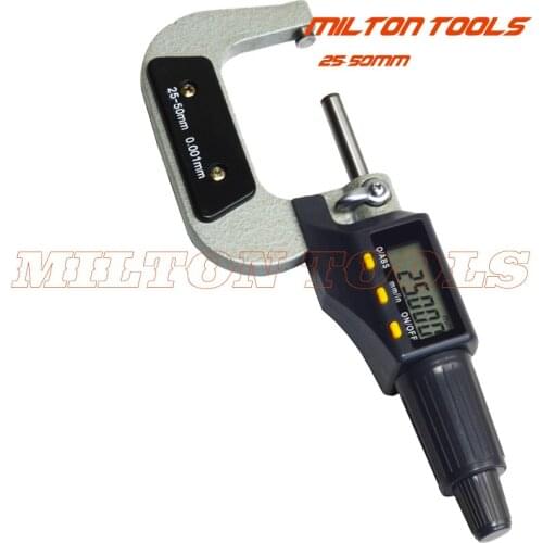 25-50mm x 0.001mm Electronic Digital Micrometer Outside Micrometer Thickness Gauge Measuring Tools