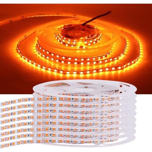 DC12V LED Strip SMD2835 4mm Narrow Width Flexible Led Lights Stripe 5M 600LED No Waterproof Diode Tape Warm Natural Cold White