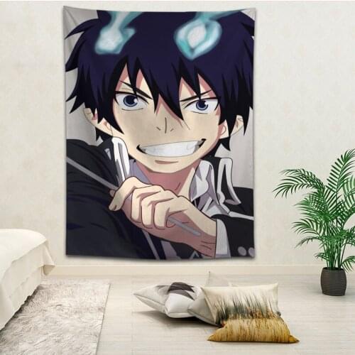 Hot Sale Custom Blue Exorcist Wall Hanging HD Landscape 3D Printing Digital Printing Home Decoration Tapestry