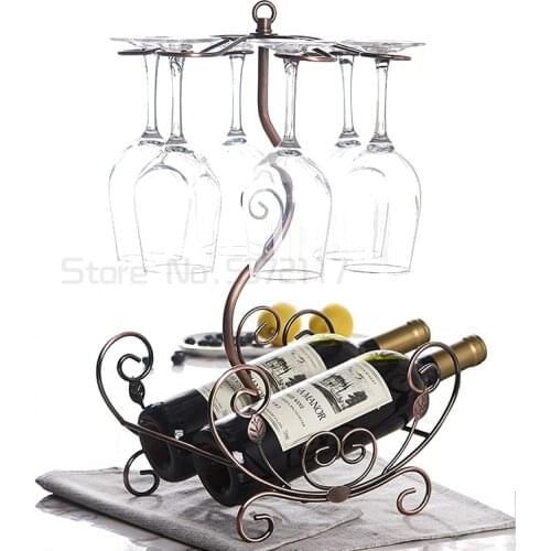 Creative wine glass rack hanging upside down wine rack household wine rack wine bottle rack