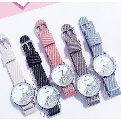 Fashion Geneva Wrist Watch Women Canvas Strap Simple Small Women Watch Ladies Casual Quartz Clock Gift Montre Femme Reloj Mujer