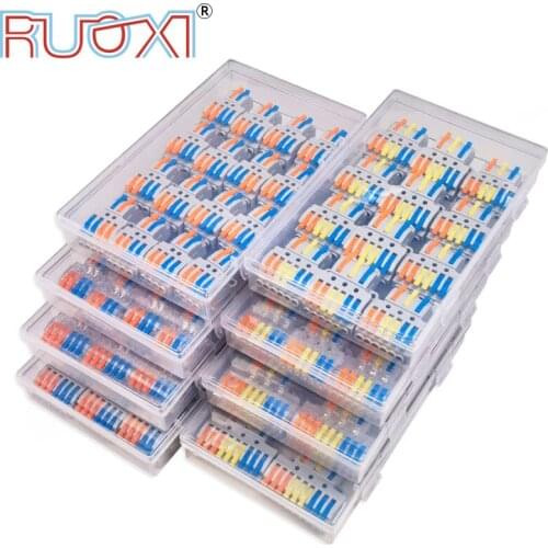 Wire Connector Boxed 2 Input 3 Input 4/6/9 Output Universal Quick Terminal Block 0.08-4mm Cable Screw Fixed Line Distributor