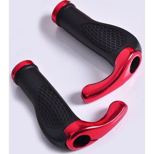 Handgrip Coverings Road Bike Mountain Aluminum Alloy Rubber Cover Grips Horns Design Bicycles Handlebar Cover Set Accessories