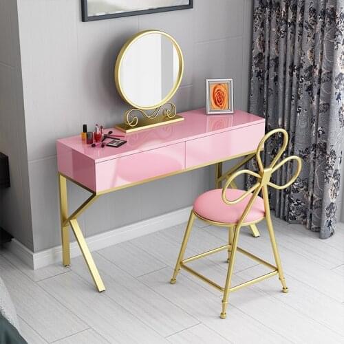 Dressing Table Multifunctional Dressers Bedroom White Dressing Table Girls Nail Room Wrought Creative Solid Iron Dressing Table