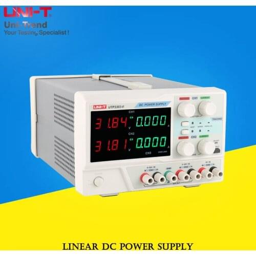 UNI-T UTP3305-II UTP3303-II high-precision 3-channel linear DC power supplies; electrical and electronic repair power supplies