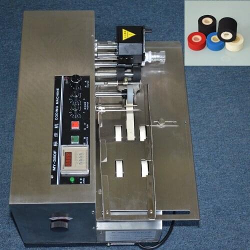 Hot sale hot ink coder machine on pharmacy and food industry with 12pcs free hot ink roller