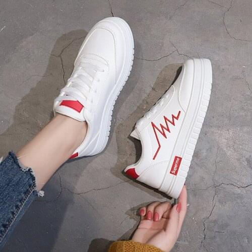 Womens Shoes 2021 Summer Comfort Flat Shoes Ladies Breathable Platform White Shoes Women Casual Sneakers Zapatillas Muje