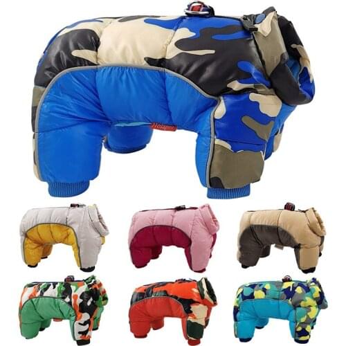 2020 Winter Pet Dog Clothes Super Warm Jacket Thicker Cotton Coat Waterproof Small Dogs Pets Clothing For French Bulldog Puppy