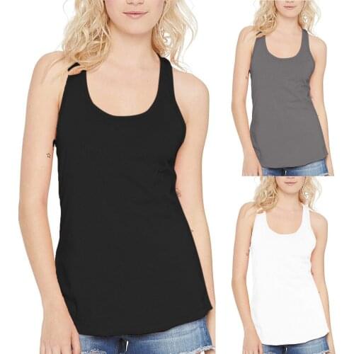 2021 Sleeveless Yoga Vest Sport Singlet Womens Solid Tops Sleeveless O-Neck Yoga Vest Shirt Gym Running Training Yoga Shirts