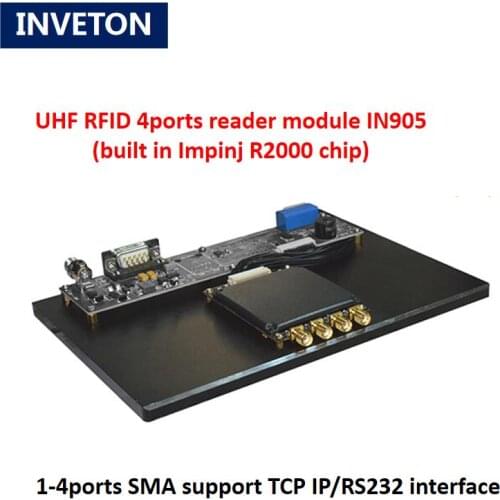 4 ports impinj r2000 uhf rfid Reader module with development board TCP IP+RS232 902-928mhz for assets tracking management