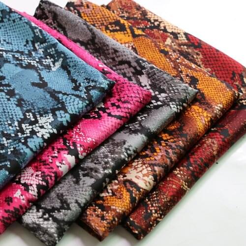 100cm*150cm Africa Snake Pattern Soft Charmeuse Satin Fabric Crepe Dress Gown Scarf Material