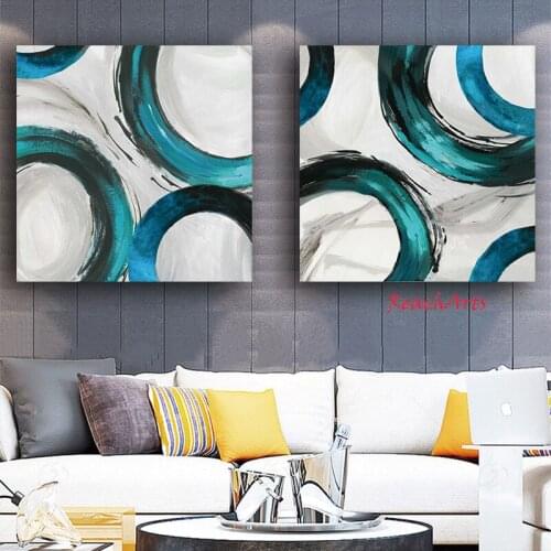 Large Canvas Quote Wall Picture Prints Abstract Modern Set 2 Square Interior Decoration For Room Hot Sale Nice Designs