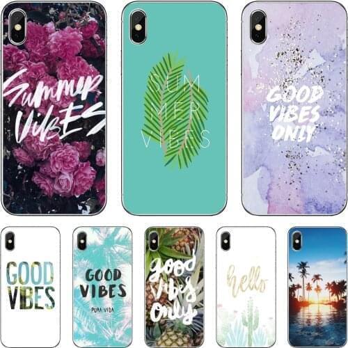 Good-vibes-summer-Art For Sony Xperia XA1 XA2 ULTRA 10 X L2 For Oppo realme c3 6 6S 6i 7 7i Pro c11 Silicone Phone Cover Bag