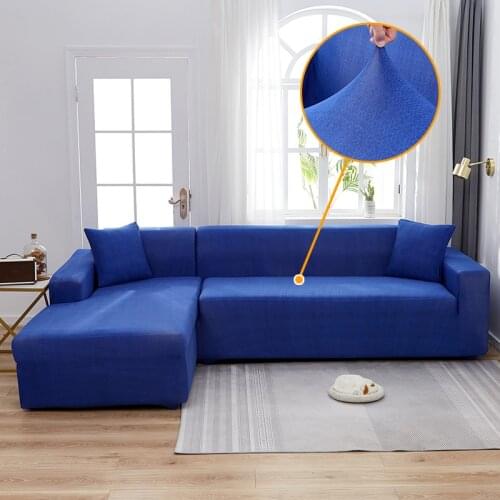 Elastic Sofa Cover For Living Room Corner Slipcovers Sofa Covers Stretch All-inclusive Couch Cover L shape Chair Cover 1/2/3/4