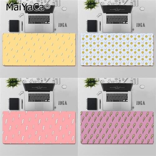 Maiyaca Top Quality Cute cartoon lightning Rubber Mouse Durable Desktop Mousepad Free Shipping Large Mouse Pad Keyboards Mat