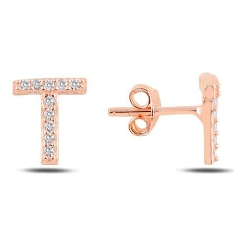 Silver 925 Set-T-Letter Earrings