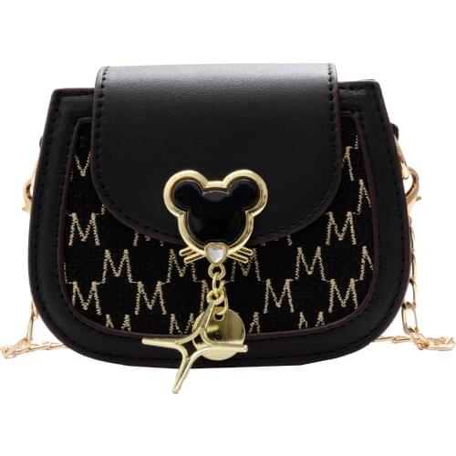 Disneys new Mickey Mouse pendant girl mini shoulder messenger lipstick coin bag accessory bag