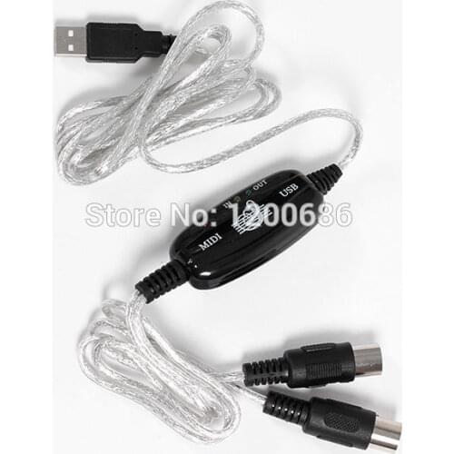 New USB TO Keyboard PC MIDI Interface Adapter Cable High Quality