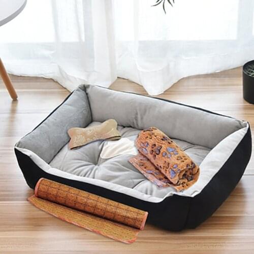Super Soft Warm Bone Dog Bed Washable Pet House for Small Medium Large Dog Cat Four Seasons Pet Cotton Kennel Dog Supplies
