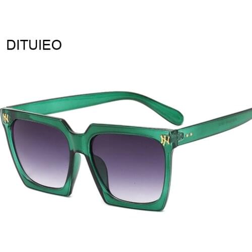 Fashion Square Sunglasses Women Luxury Brand Big Black Sun Glasses Female Mirror Shades Ladies Oculos De Sol Feminino