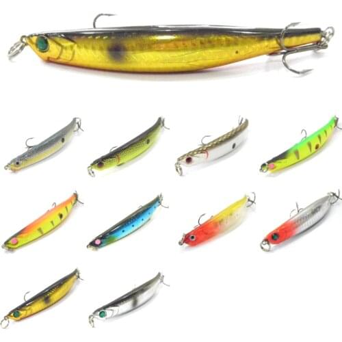 WLure 11.6g 11.4cm Bend Body Style Dying Like Minnow Slow Sinking Subsurface Muskie Bait Twitch Fishing Lure W625