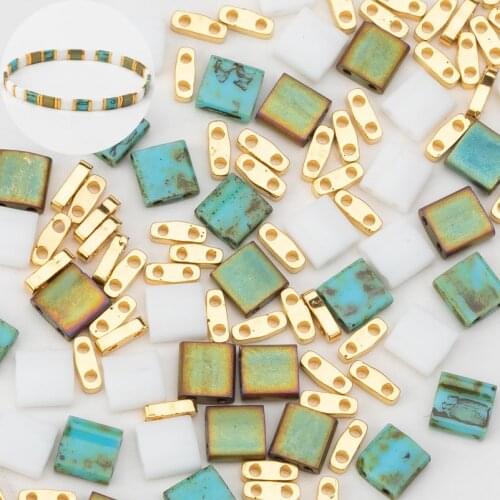 Taidian Miyuki Glass Beads Japan Muticolor Baroque Style TL HTL QTL Mix DIY Beadwork Bracket 5x5x1.9mm 5grams/lot