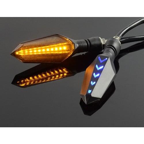 Motorcycle LED Turn Signal Lamps Signals Daytime Running Light Indicators Blinkers Universal for Honda Kawasaki Suzuki Yamaha