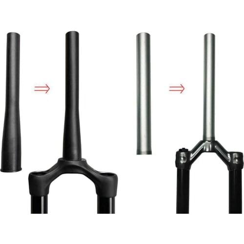 Bike Front Fork Head Tube Fork Pipe Lengthen Aluminum Alloy Bicycle Accessories Fork Repair Kits