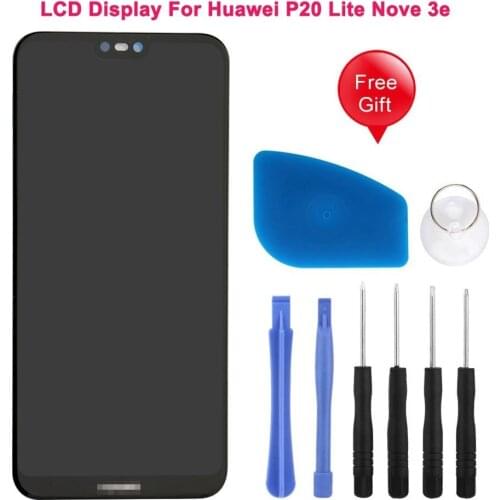 AAA Quality LCD For HUAWEI P20 Lite Nova 3e Lcd Display Screen No Frame For HUAWEI P20 Lite ANE-LX1 ANE-LX3 with Repair Tools