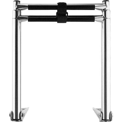 2 Step Boat Telescoping Folding Ladder Stainless Steel Marine Hardware Deck Outboard Swim Platform Marine Yacht Accessories
