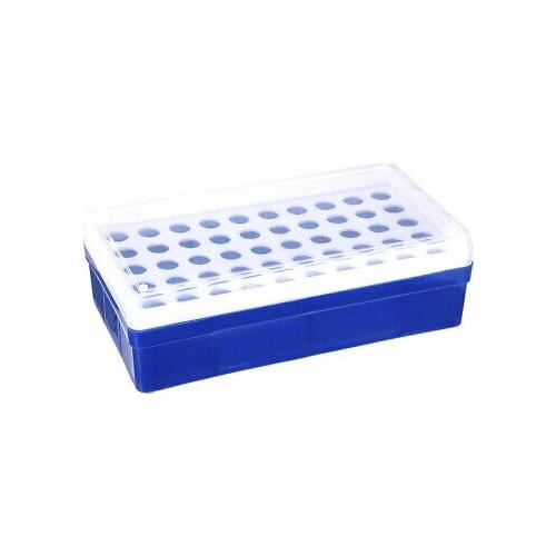 2 Pcs Tube Rack Polypropylene 50-Well Blue for 1.5ml, 2ml