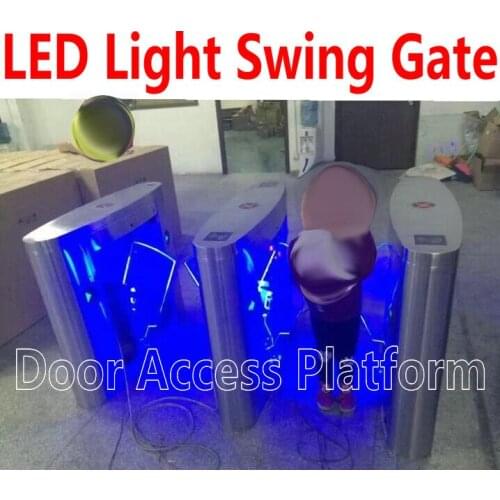 3 pcs/ per lot of Pedestrian Swing Turnstie gate access control gate Security barrier= 1 double+2 single mechanism core systems