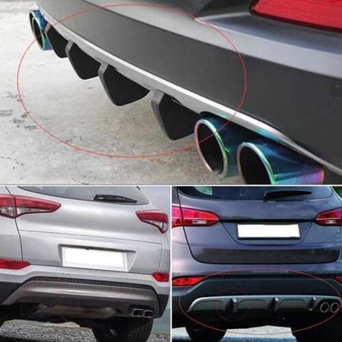 4pc 2021 Universal Car Rear Bumper decorative rear spoiler accessories for Land Rover LR4 LR2 Evoque entdeckung 2 3 4 freelander