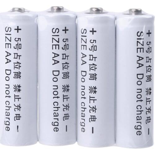 4Pcs No Power 14500 LR6 AA Dummy Fake Battery Placeholder Cylinder Conductor G32B