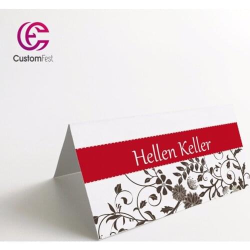 50pcs/lot Personalized Place card name card for party and wedding highlighted design MK029