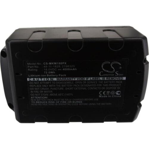 Cameron Sino 4000mAh battery for MILWAUKEE 0880-20 2601 2601-22 2602-20 2602-22 2602-22CT 2602-22DC 2603-20 2603-22 2603-22CT